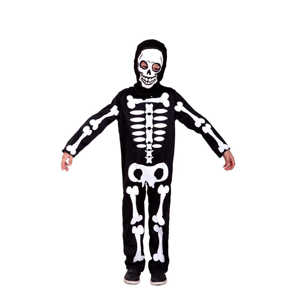 Amazon.co.jp: [上海物語] ハロウィン 衣装 ホラー風 骸骨 男の子