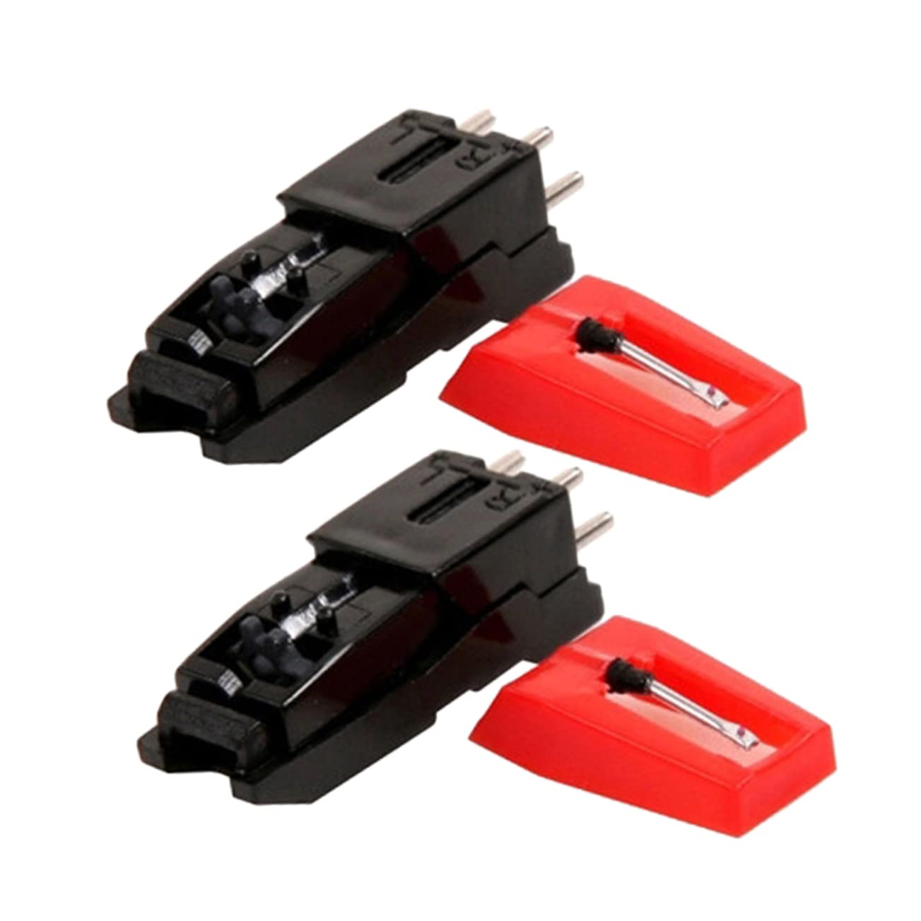 ifundom 4pezzi Ricambio Per Testina Del Grammofono Con Stilo Accessori Per Giradischi e Dischi Vinile Installazione Facile e Qualità Audio Eccellente