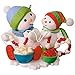 Hallmark Keepsake 2017 Making Memories Garland Giggles Stringing Popcorn Christmas Ornament