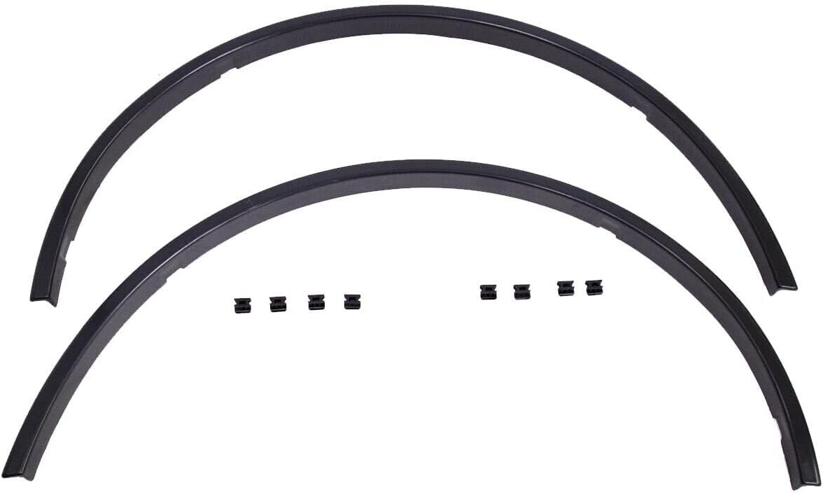 Rear Fender Wheel Arches W/Clips Black Prime For 07-14 Smart Car Fortwo 451 Mk2