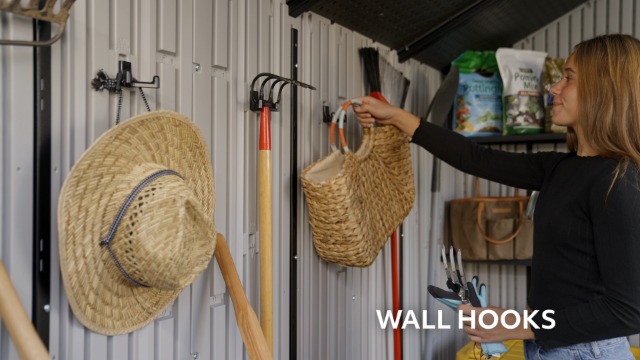 Amazon.com : Lifetime Dual Entry Outdoor Storage Shed, 10x8 Ft