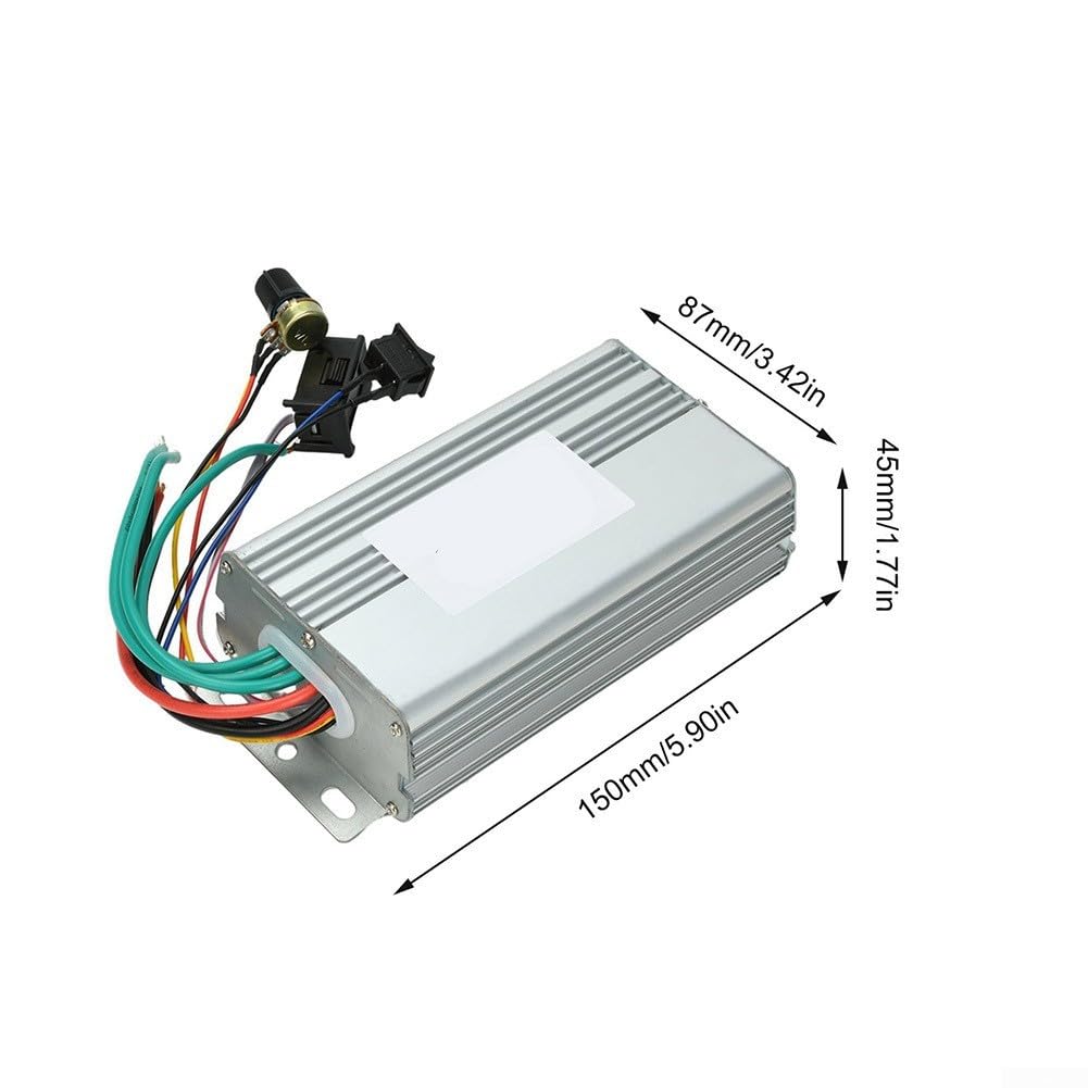 Controller motore brushless DC da 30 A, 10-55 V, regolatore trifase con display digitale, controllo bidirezionale, protezione da sovraccarico, per applicazioni industriali, argento