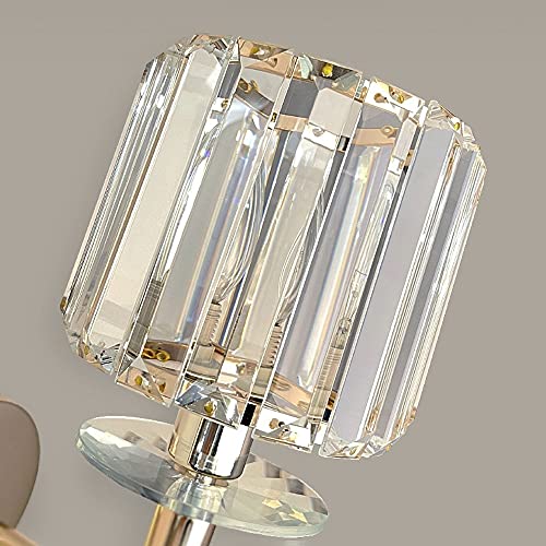 Applique murale en cristal et métal doré E14 pour éclairer un chevet de chambre avec élégance - 4