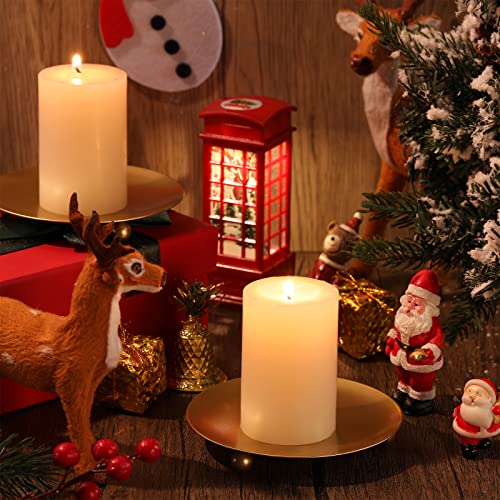 Honeydak Candle Holder Iron Candlestick Holders Gold Stand Decorative Metal Pedestal For Led Pillar Wax Candles Baby Shower Thanksgiving Incense Cones (24 Pieces) #TOP4