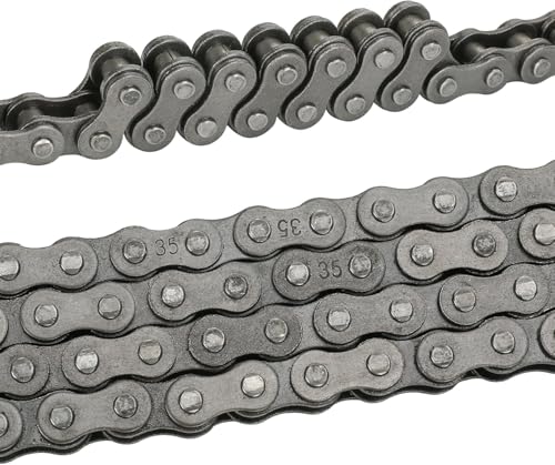 Image of YOXUFA #35 Roller Chain for Mini Bike Coleman CT100U CC100X Baja Doodle Bug Dirt Bug Racer DB30 Motovox MBX10 MBX11 MMB80 Predator 79cc 97cc 100cc Engine Powersports Parts 140 Links Drive Chain