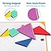 USATDD Travel Tangram Puzzle With 2 Set, Magnetic Pattern Blocks Road Trip Games Educational Jigsaw Challenge Books For Kid Adult Brain Teasers With 368 Solution Montessori Travel Toys For Kids In Car