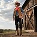 XonyiCos 5 PCS Cowboy Outfit Accessories-Western Costume Set cowboy Hat Necklace Bandana Tassel Vest for Cosplay Adult Mens