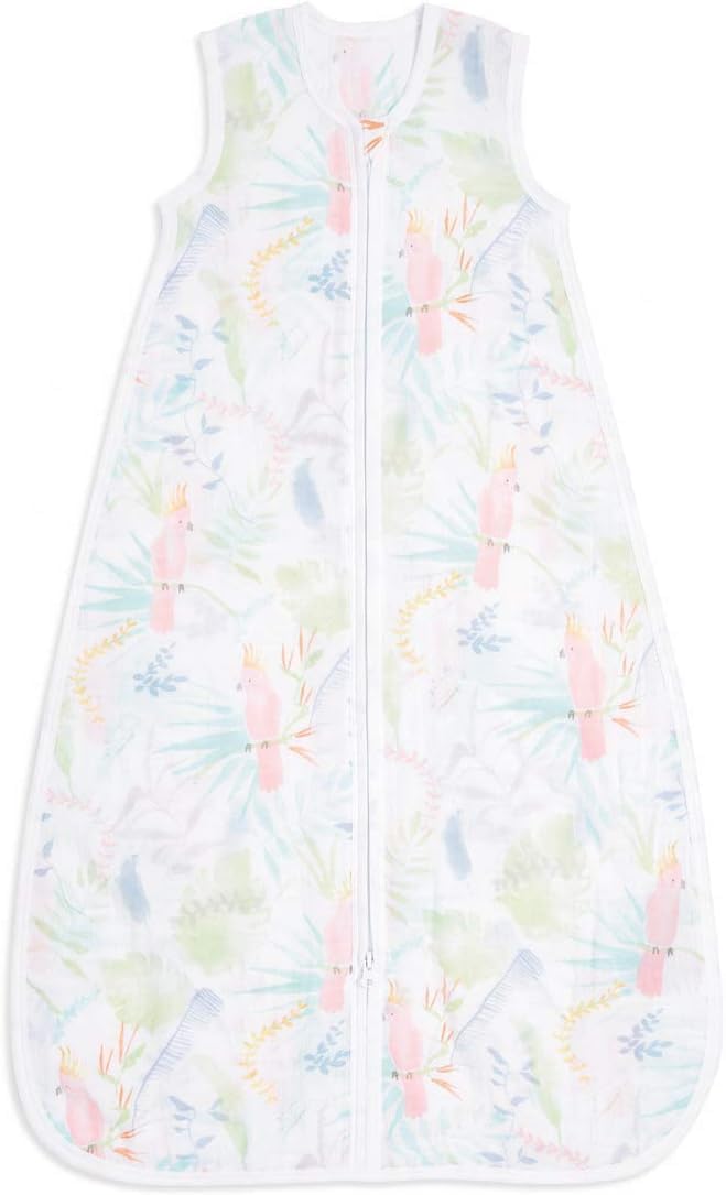 aden + anais Essentials Baumwoll-Musselin-Schlafsack, 1,0 TOG tragbare  Decke fr Babys, Bunte Muster fr Mdchen & Jungen, Schlafsack fr  Neugeborene aus 100% Baumwoll, 0-6 Monate, Tropicalia : Amazon.de: Baby