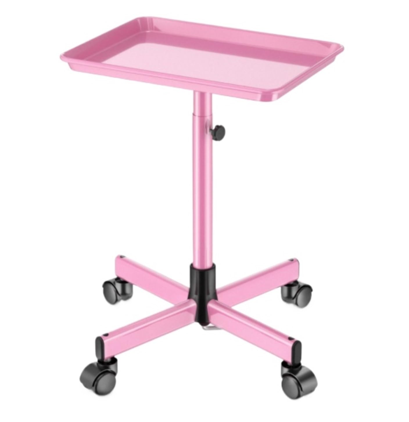 4 Wheels With Adjustable Height Barber Shop Hair Salon For Shops(Pink)