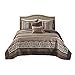 Madison Park Quilt Traditional Jacquard Luxe Design All Season, Coverlet Bedspread Lightweight Bedding Set, Shams, Decorative Pillow, Oversized King(120