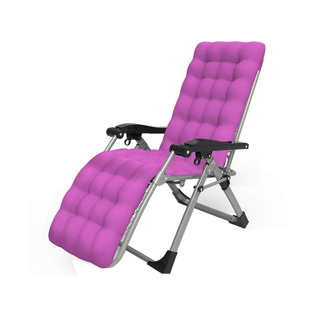 Chaise longue de patio pliable zero gravity avec coussin coton confort unique