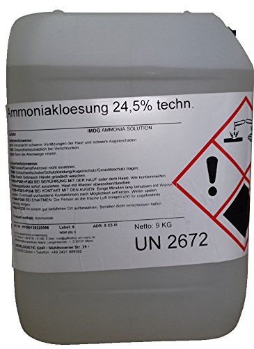 Preisvergleich Produktbild Salmiakgeist Ammoniak-Lösung 24,5% - technisch -10 Liter