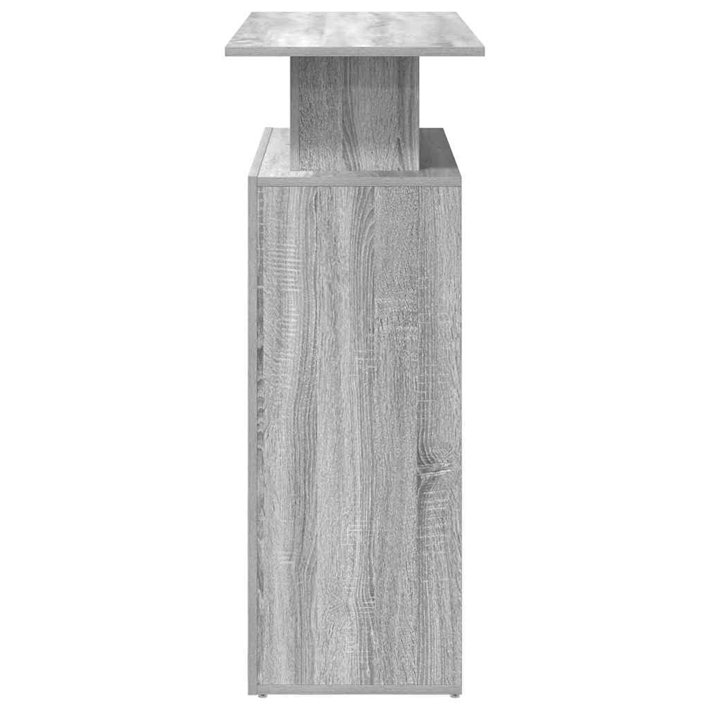vidaXL Mostrador recepción Sonoma Gris 100x40x104cm Madera ingeniería, mostrador de recepción, mostrador de recepción de Oficina, mostrador de Caja