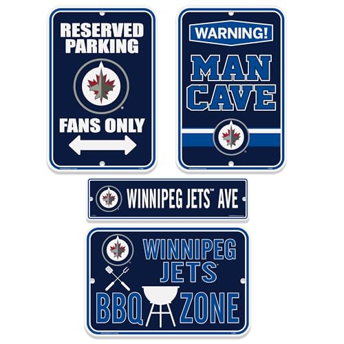Sports Decor Winnipeg Jets Four Pack Fan Sign Set