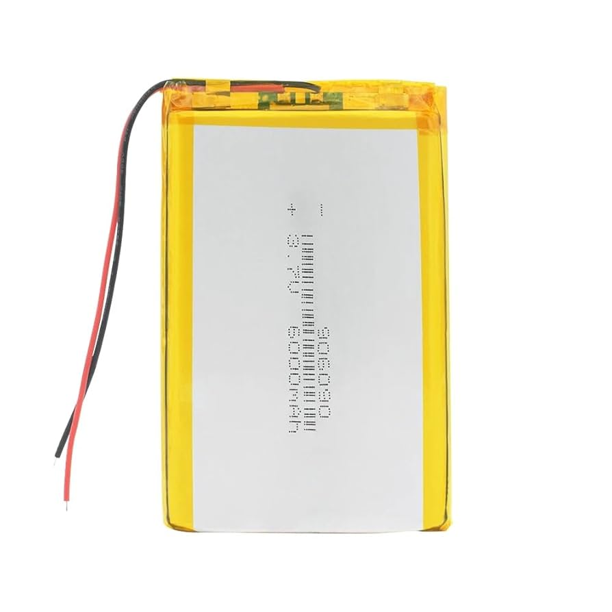 Amazon | 1個 3.7V 6000mAh リチウムポリマー充電式バッテリー