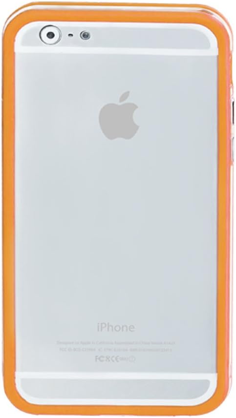 Promate Bump-I6 Slim Form-Fitted Protective Side Bumpers , Screen Protector Included - Orange