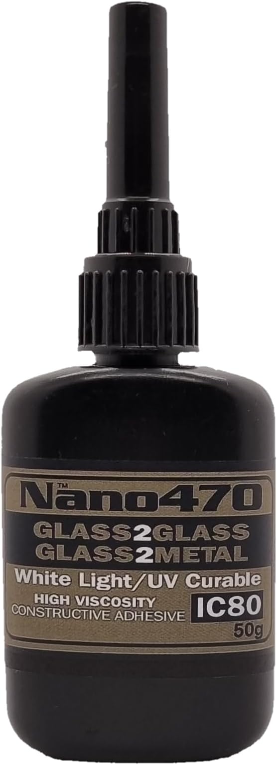 Dulles Glass Nano 470. Clear Glue, 50g (Pack of 1) - Super Strength - Fast Setting for Projects and Repairs, Glass and Metal - Construction