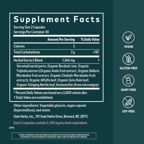 Gaia Herbs Hair, Skin & Nails Capsules