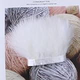 Plumas de marabú de colores teñidas de 5 metros, decoración de costura con flecos para ropa, cinta de plumas suaves de 8-10CM, artesanías al por mayor