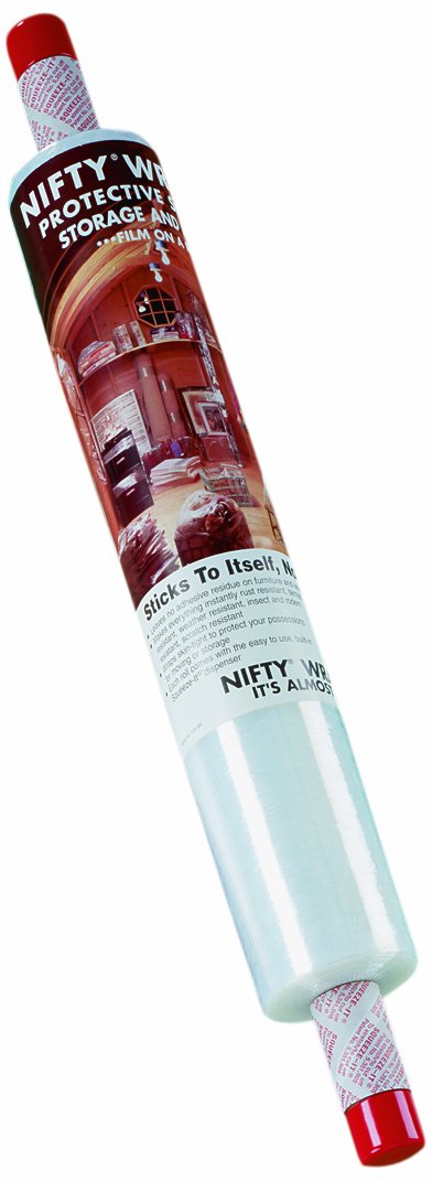 Nifty Products FST72 Wrapper with Built-In Unique Dispenser, 1000' Length, 20" Width, Clear