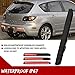 KENRTIR Smoked Lens LED Lamp for 2004-2009 Mazda 3,2007-2009 Mazdaspeed3 Rear Fog Bumper Reflector Brake Tail Sequential Flash Signal Lights