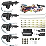 Zentralverriegelung Universal 12V, Auto Fernbedienung Zentrale Kit...