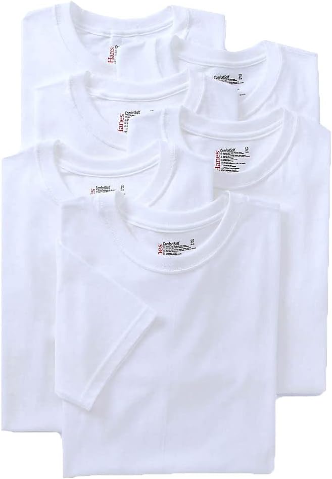 Hanes Mens Control Crew Neck Undershirt - Multiple Packs Available
