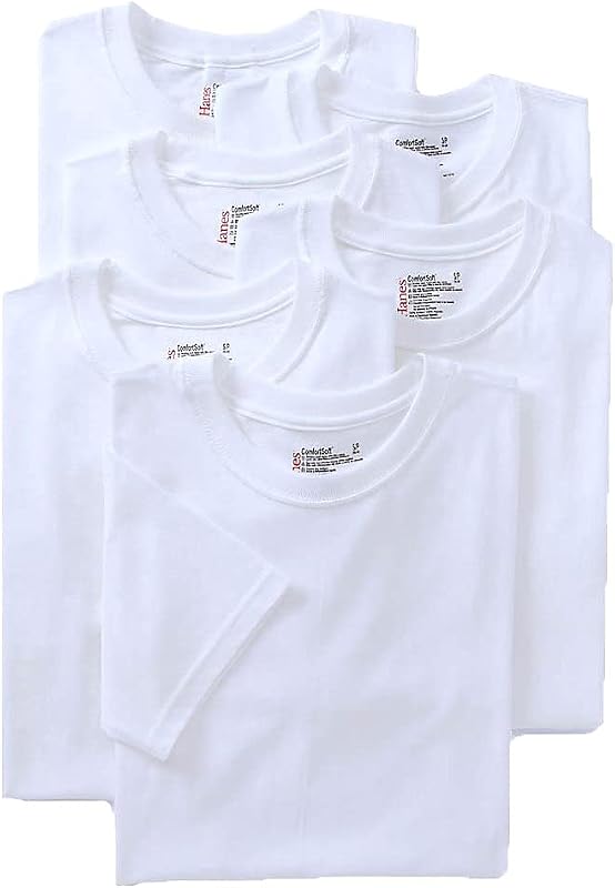 Hanes Mens Control Crew Neck Undershirt - Multiple Packs Available