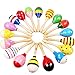 Produktbild Ogquaton 1 STÜCK Kinder Baby Musik Spielzeug Holz Maracas Holz Rassel Shaker Spielzeug Favor Geschenk für Kind Baby-Zufällige Farbe 2 Langlebig und Nützlich