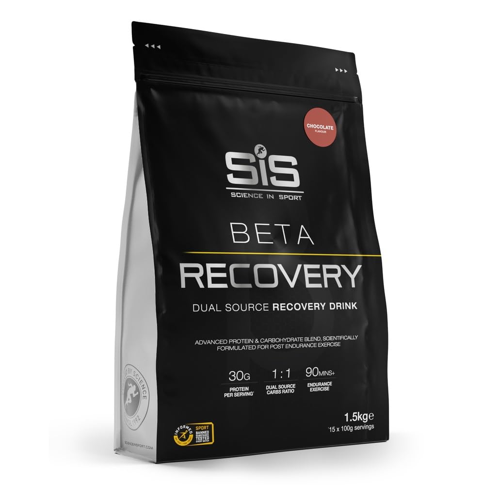 Science in Sport BETA Recovery Pulver 1,5 kg Schokolade - Regenerations Sportgetränke Pulver mit Kohlenhydraten und Proteinen im 2:1 Verhältnis, Getränkepulver zur Trainingsunterstützung