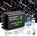 Twinkle & Meteor Starlight Headliner Kit for Car 0.03in x 9.8ft 750 Strands for Ambient Interior Decor 16W RGBW Fiber Optic Star Light Engine, 200 White Shooting Stars