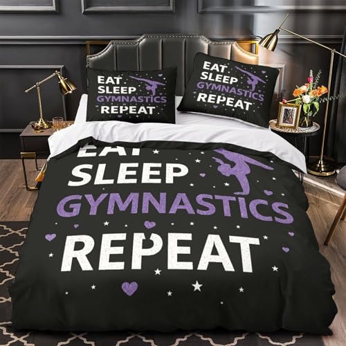 Parure de lit gymnastique en microfibre premium impression 3D haute définition pour ado - 2