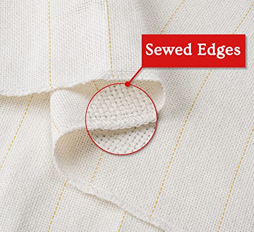 Dabline 80" X 80" Primary Tufting Cloth For Rug Making And Punch Needle, Premium Monks Cloth For Cut And Loop Pile Tufting Guns, Tufting Fabric With Marked Lines (80" X 80") #TOP2