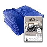 Couverture polaire pour canapé et lit simple – Notre plaid n'est pas seulement pour le canapé, mais il est également recouvert supplémentaire sur le lit pendant les froides nuits d'hiver ou un élégant couvre-lit, lorsque vous lisez un livre ou regardez un film.