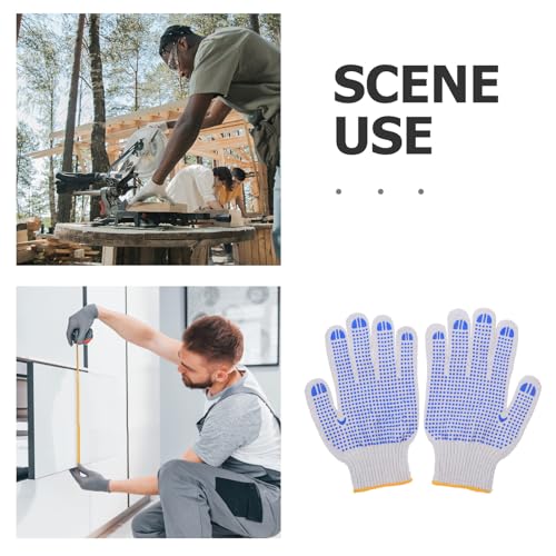 Guantes de trabajo para construcción y carpintería en algodón resistente 3