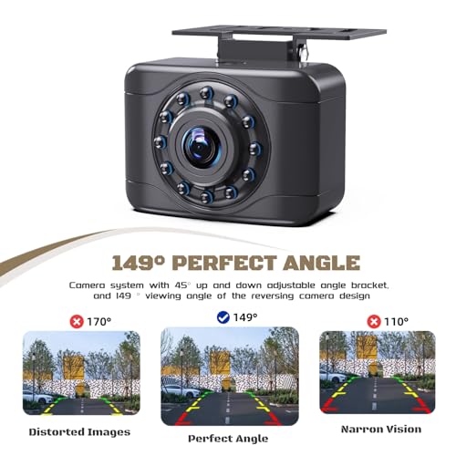 Epronic X1P HD Backup Camera License Plate Rear View Camera for Car, IP69 Waterproof Cámaras de Reversa para Autos with Clear Night Vision, Wide View Angle Universal Camera for Truck SUV RV Pickup by Epronic - Used condition - Image 8