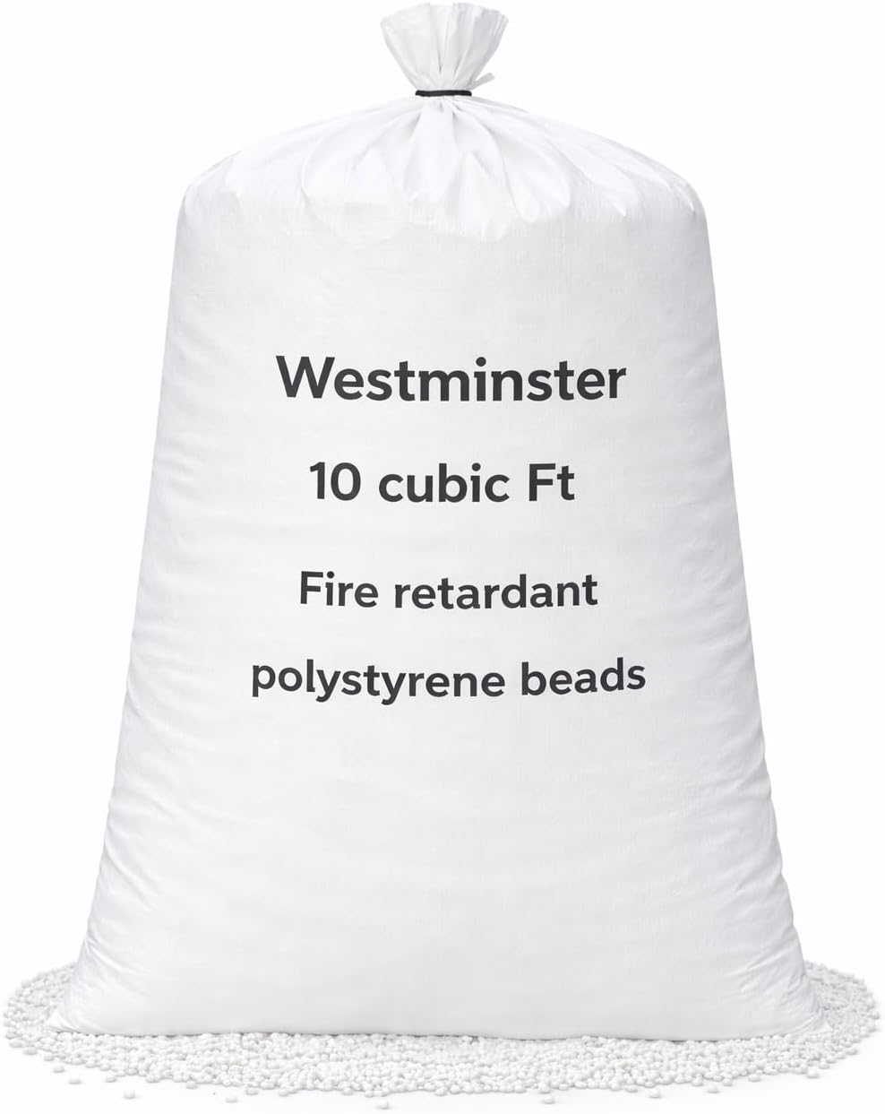 Westminster Bean Bag Filling Refill Booster Polystyrene Extra Beads Top Up Bag Beans Balls Various Sizes (10 Cubic Feet)
