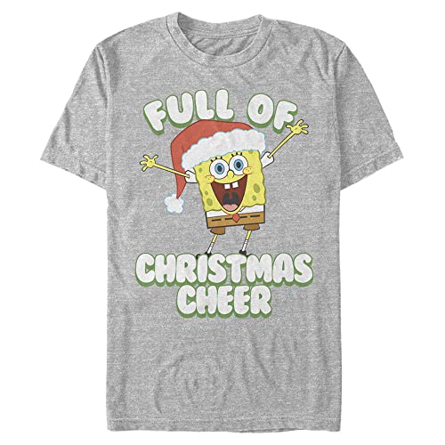 Image of Nickelodeon Men's Full of Christmas Cheer T-Shirt, Athletic Heather, 5XL Big Tall