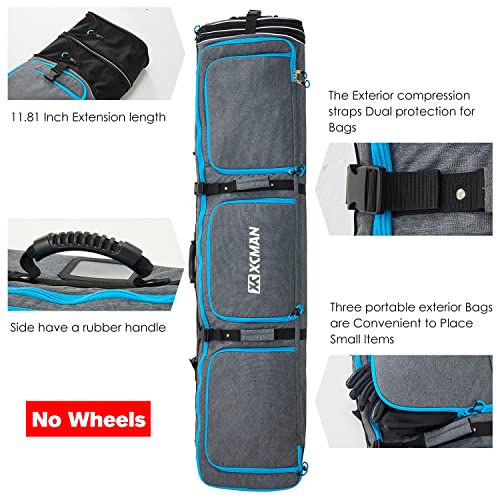 Miniatura 2 de Xcman Bolsa De Snowboard Resistente De 160 190 Cm, Adecuada Para Mochila De Skate, Viajes En Avión