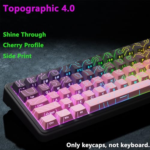 Set de teclas Topographic 4.0, 97 teclas PBT perfil Cherry miniatura 3
