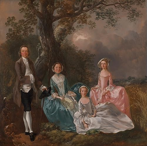 Cuadro en lienzo de la familia Gravenor de Gainsborough para salón, 60x90cm