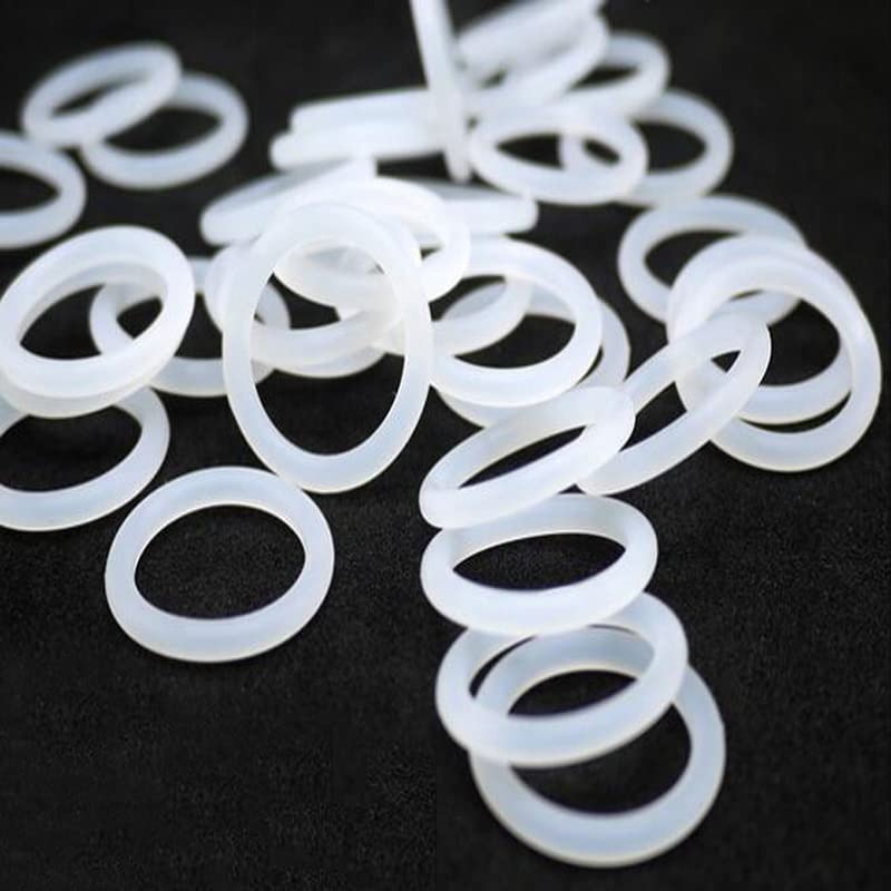 Lebensmittelecht O Ring Weiß Silikon 1 mm Stärke OD 3-50mm Dichtungen O- Ringe Lebensmittelecht O Ring Weiß Silikon 1 mm Stärke OD 3-50mm Dichtungen O- Ringe