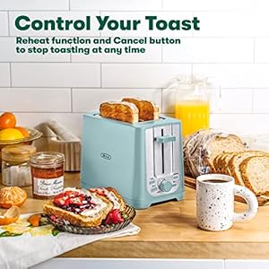   BELLA-2-Slice-Toaster-with-Auto-Shut-Off-Extra-Wide-Slots-Removable-Crumb-Tray-and-Cancel-Defrost-Reheat-Function-Toast-Bread-Bagel-Waffle-Aqua
