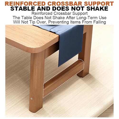 Table basse pliable en bois moderne table de lit rectangulaire pour petit balcon