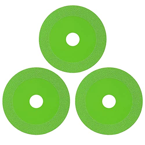 Disque de Coupe De Verre, 3 Pièces Meule à Lame de Scie Mince, Lame De Scie Diamantée, pour Le Verre, La Céramique, Les Carreaux De Céramique, etc. Matériaux De Coupe, Vert