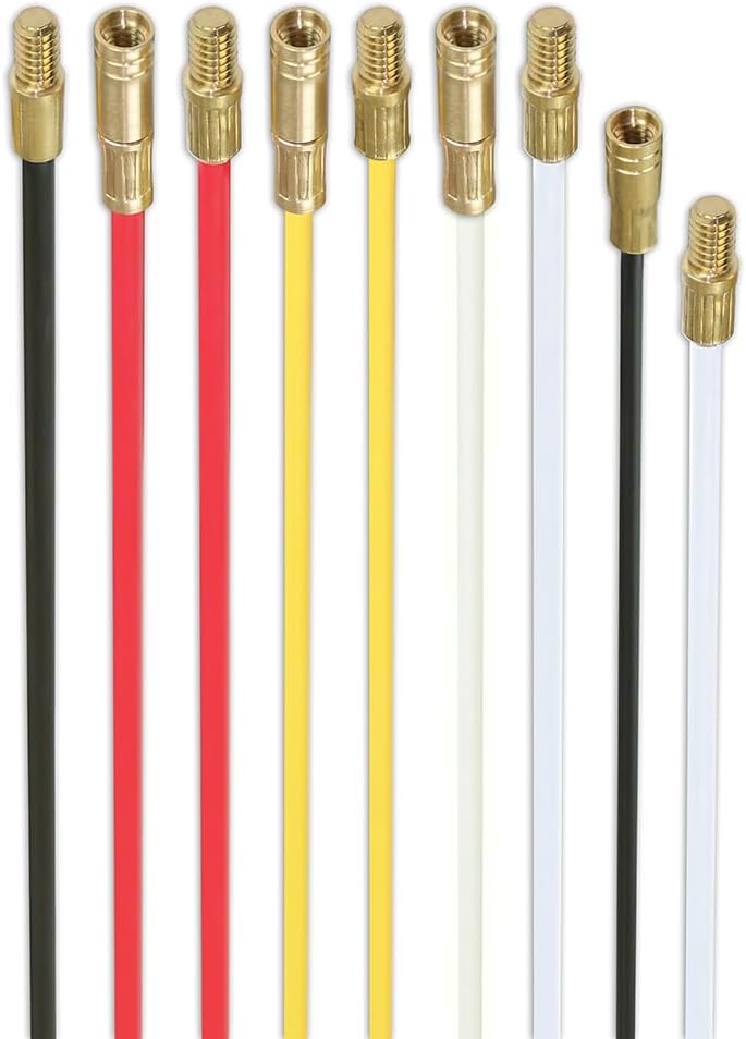 Klein Tools SRS56981 Mega Fish Rod Kit, 52.5-Foot, 34-Piece