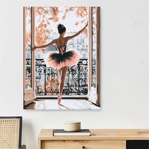 Peinture par numéro adulte avec cadre rigide toile sans pli kit complet 40x50