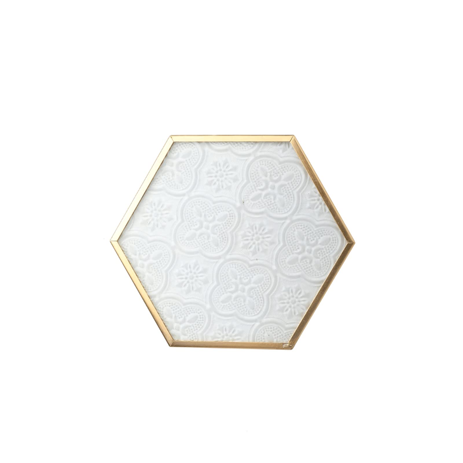 sous-Verre Coaster en Verre 6 Bandes de cuivre Coaster en Verre gaufré, Apparence à la Mode Peut être utilisée comme Tampon d'isolation Thermique for la décoration de Meubles Dessous de Verre (Size :