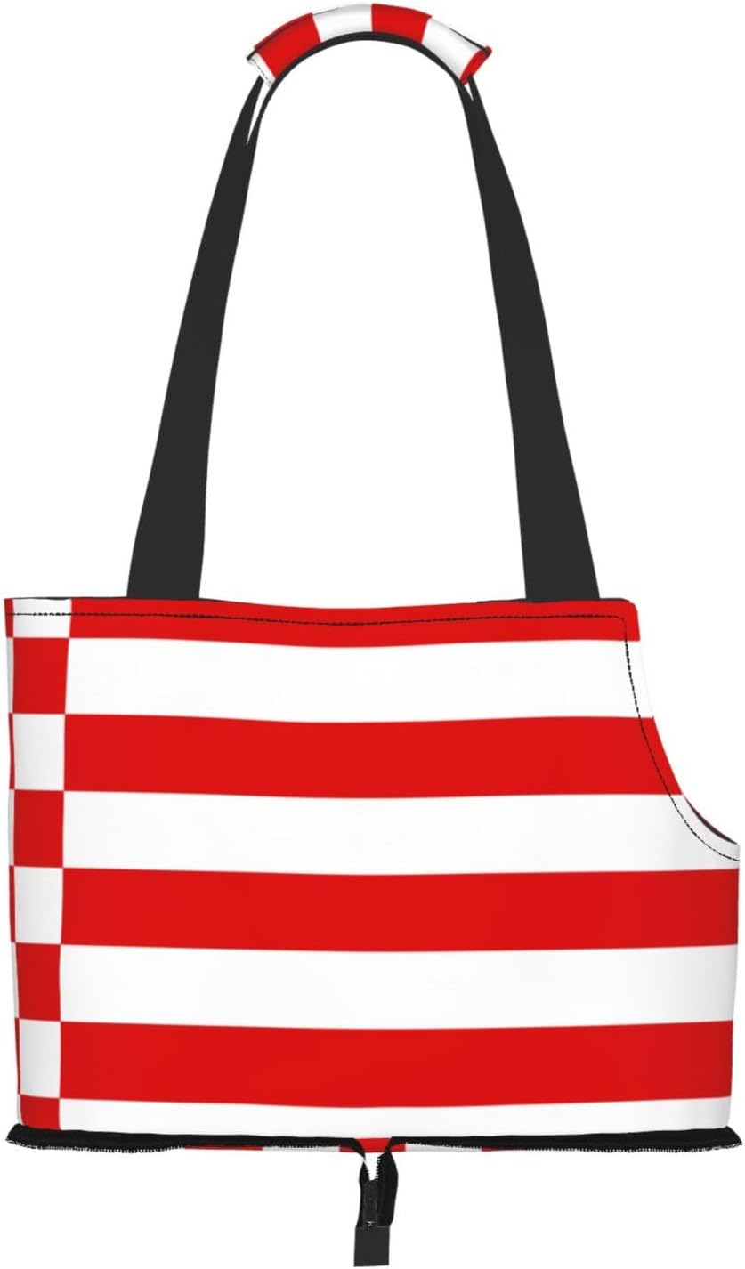 Bremen Flag Dog Purse Carrier,Pet Tote Bag, Bag for Small Dogs Cats Puppy