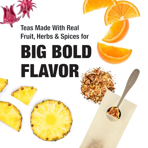 Image of Tiesta Tea - Maui Mango, Loose Leaf, Mango Pineapple Herbal Tea, Premium Non-Caffeinated Fruit Blend, Make Hot or Iced & Brews Up to 25 Cups, 13.2 Ounce Resealable Pouch, Pack of 6